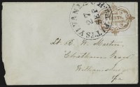Sale Number 815, Lot Number 135, Pittsylvania Court House Va., 5c Dull Red on Wove (66X1)