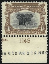 Sale Number 941, Lot Number 1207, 4c Pan-American, Center Inverted (296a)