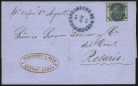 Sale Number 957, Lot Number 49, 1858, 3p (" Tres Ps" ) Green (3)