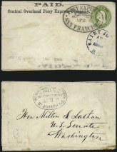 Sale Number 979, Lot Number 1, “Pony Express, San Francisco, Apr. 3” (1860)
