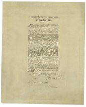 Sale Number 1025, Lot Number 108A, The Emancipation Proclamation
