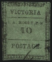 Sale Number 1035, Lot Number 93, Victoria Tex., 10c Red Brown on Green, Type II, Slanting “10” (88X3)