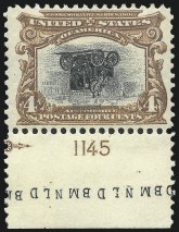Sale Number 1052, Lot Number 5, 4c Pan-American, Center Inverted (296a)