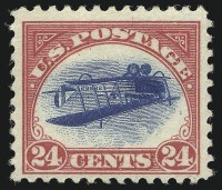 Sale Number 1052, Lot Number 6, 24c Carmine Rose & Blue, Center Inverted (C3a)