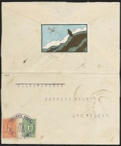 Sale Number 1168, Lot Number 3030, COLOMBIA, 1920, 10c "SCADTA", Condor on Cliff, Without Surcharge - Outbound Flight (C8 var)