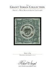 Sale No. 1164 — Siegel Auction Galleries