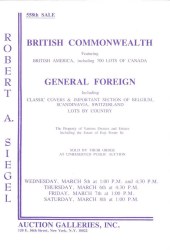 Sale No. 558 — Siegel Auction Galleries