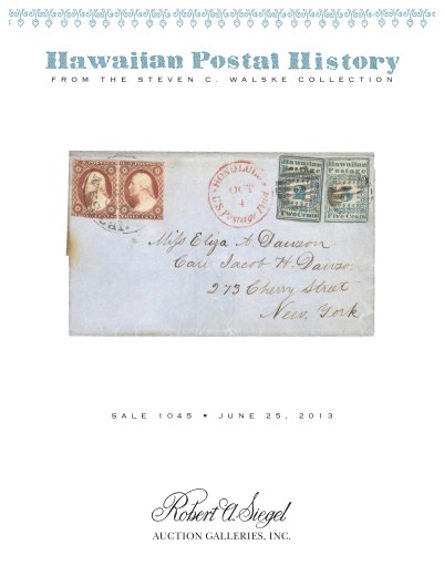 Catalog Cover Sale no. 1045 — Siegel Auction Galleries