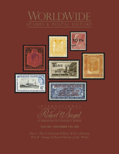 Catalog Cover Sale no. 1114 — Siegel Auction Galleries