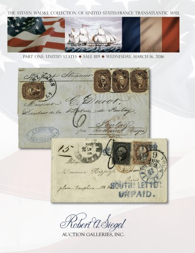 Catalog Cover Sale no. 1119 — Siegel Auction Galleries