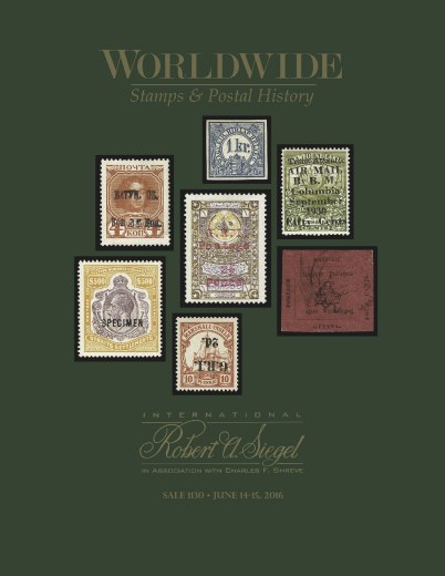 Catalog Cover Sale no. 1130 — Siegel Auction Galleries