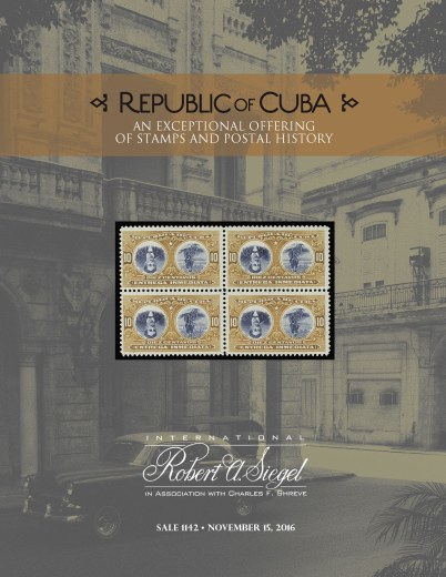 Catalog Cover Sale no. 1142 — Siegel Auction Galleries