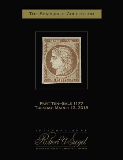 Catalog Cover Sale no. 1177 — Siegel Auction Galleries