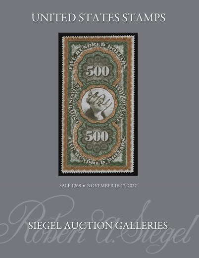 Catalog Cover Sale no. 1268 — Siegel Auction Galleries