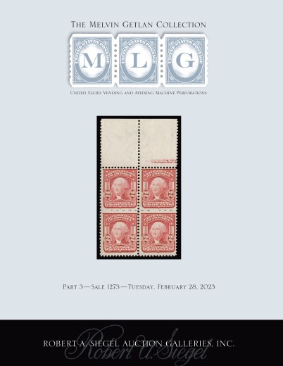 Catalog Cover Sale no. 1273 — Siegel Auction Galleries