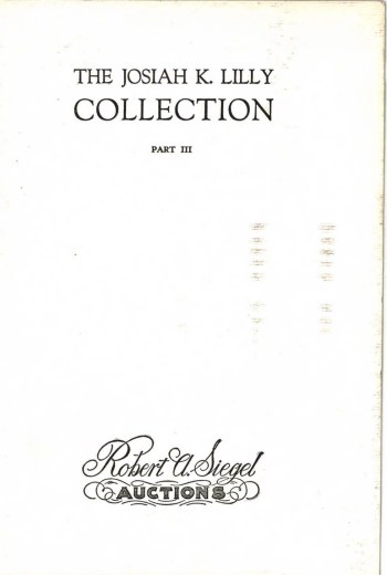 Catalog Cover Sale no. 317 — Siegel Auction Galleries