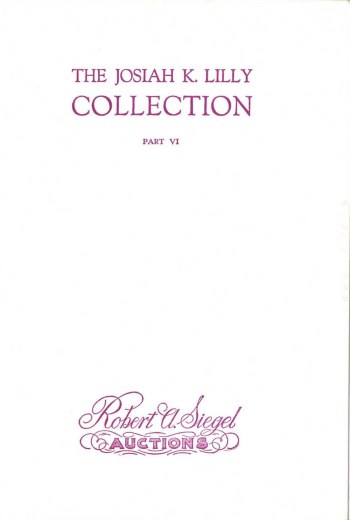 Catalog Cover Sale no. 323 — Siegel Auction Galleries