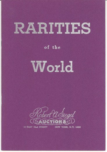 Catalog Cover Sale no. 330 — Siegel Auction Galleries