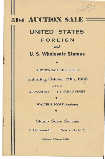 Catalog Cover Sale no. 51 — Siegel Auction Galleries