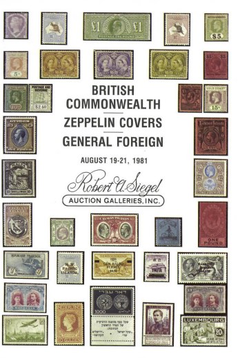 Catalog Cover Sale no. 584 — Siegel Auction Galleries