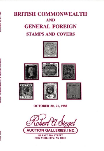 Catalog Cover Sale no. 698 — Siegel Auction Galleries
