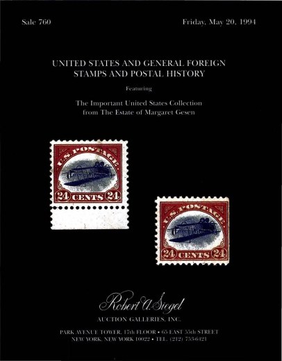 Catalog Cover Sale no. 760 — Siegel Auction Galleries