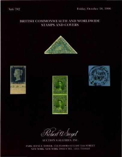 Catalog Cover Sale no. 782 — Siegel Auction Galleries