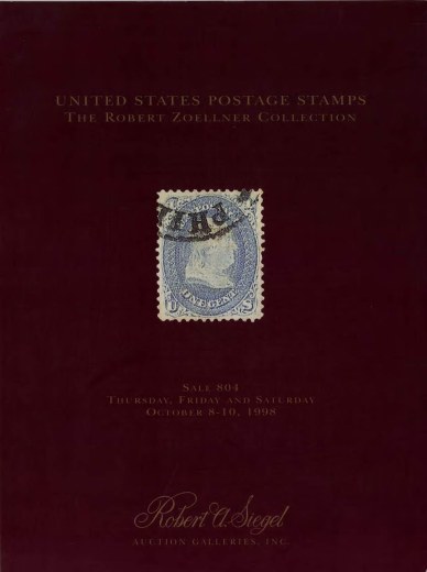 Catalog Cover Sale no. 804 — Siegel Auction Galleries