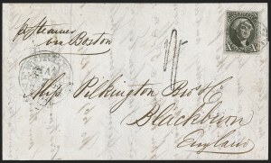 Sale 1284, Lot 617, 1847 Issue:  Mail to Great Britain and Europe